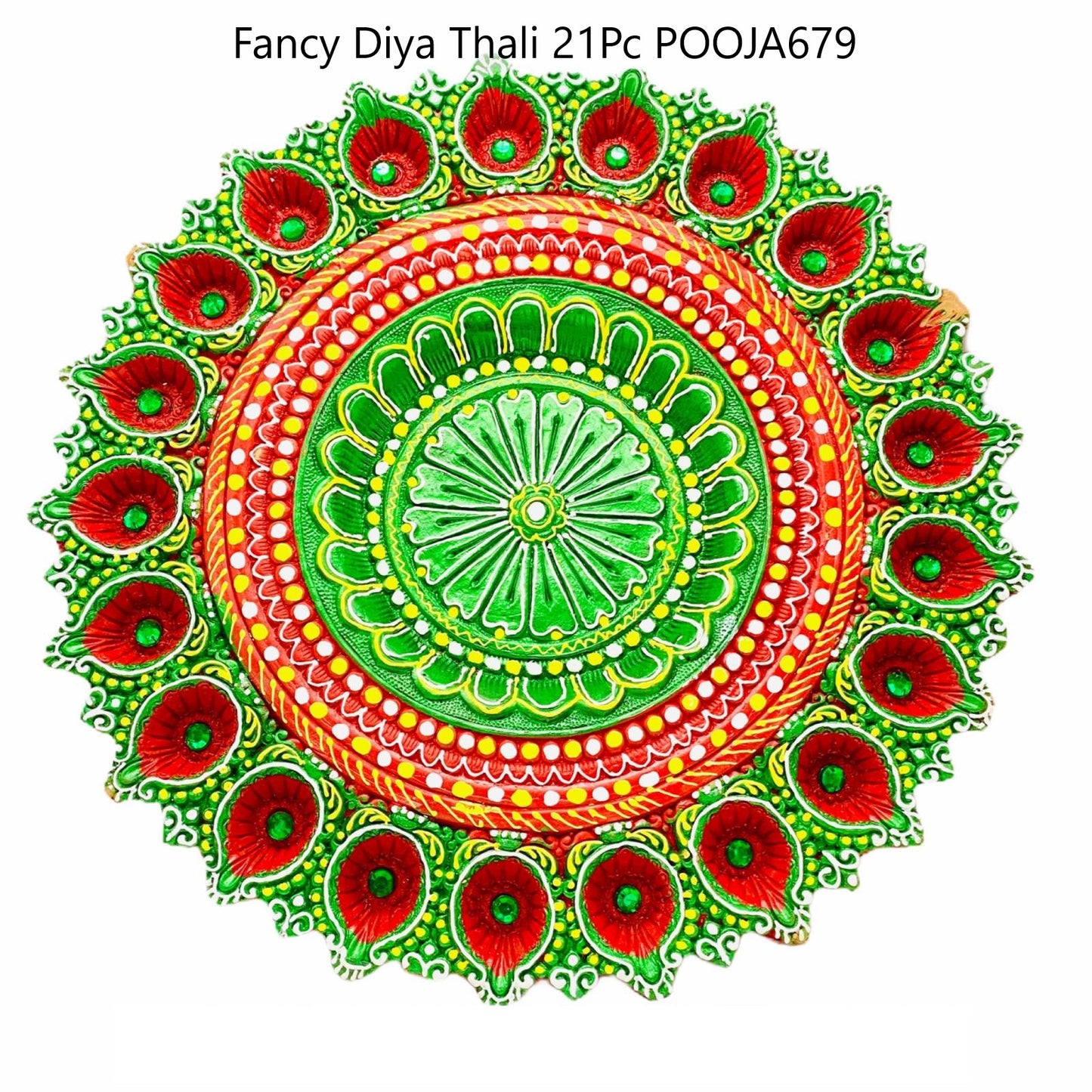 Fancy Diya Thali 21Pc