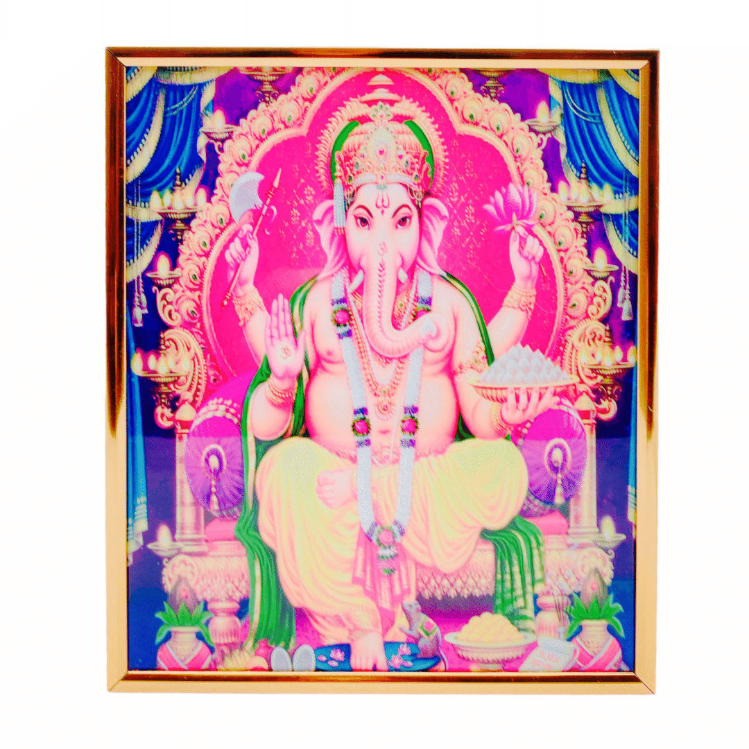 Ganesh Photo Frame K243006-Y25511 25*31Cm (13")