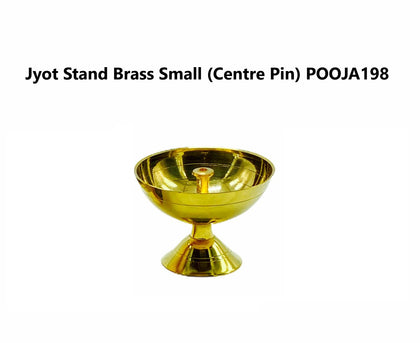 Jyot Stand Brass Pin Type Small