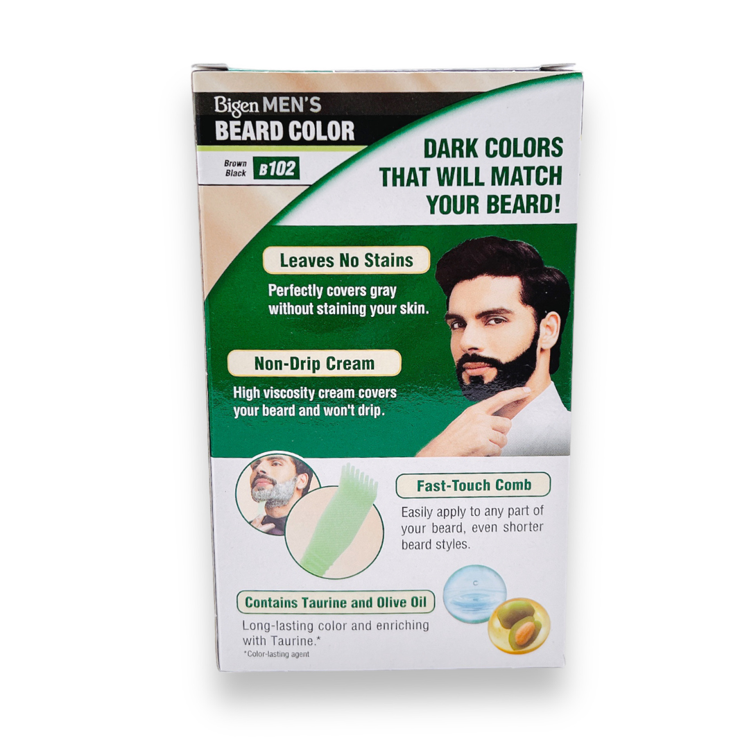 Bigen Mens Beard Colour Brown Black B102 40gm