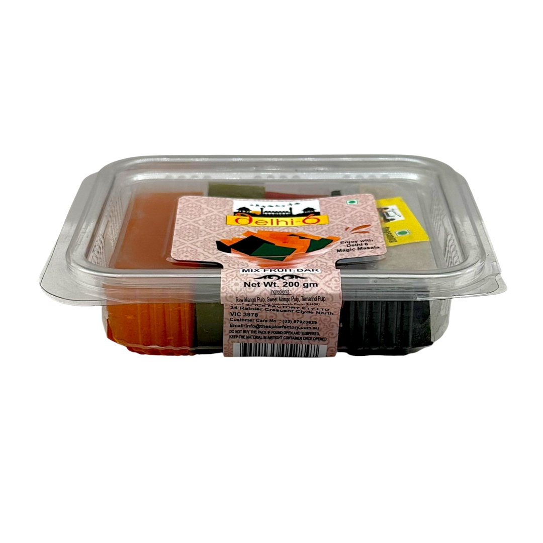 Delhi 6 Alphanso Mixed Aam Papad Sweet & Sour Mango & Tamarind Candy | Mango Fruit Bar | Enjoy with Delhi 6 Magic Masala 200g