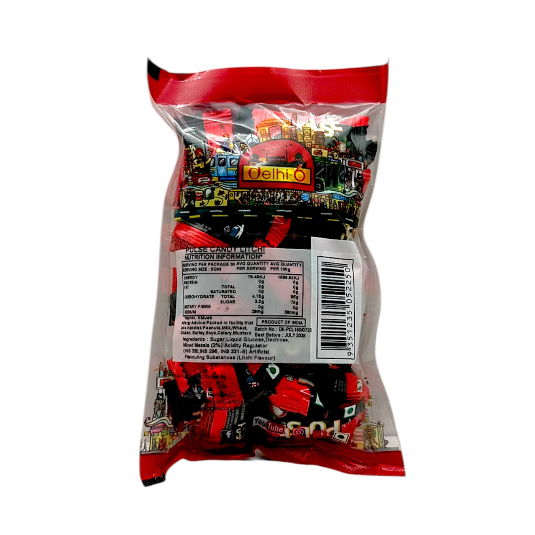 Delhi 6 PassPass Pulse Lolly | Litchi Flavoured Candy 150g