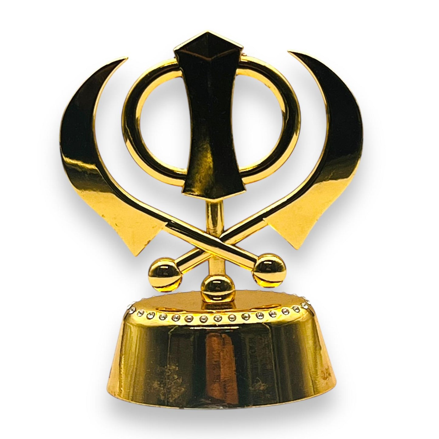 Car Stickon Khanda Stand Golden No 1-9351235041278
