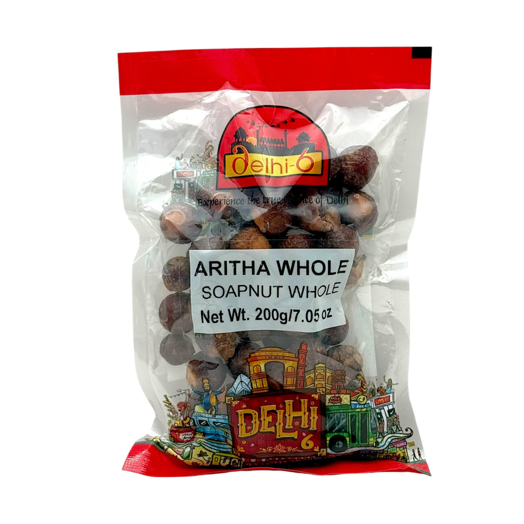 Delhi 6 Aritha Whole / Reetha | For Natural Hair Cleanser, Shine & Healthy Scalp 200gm | HEA02 | 9351235047058