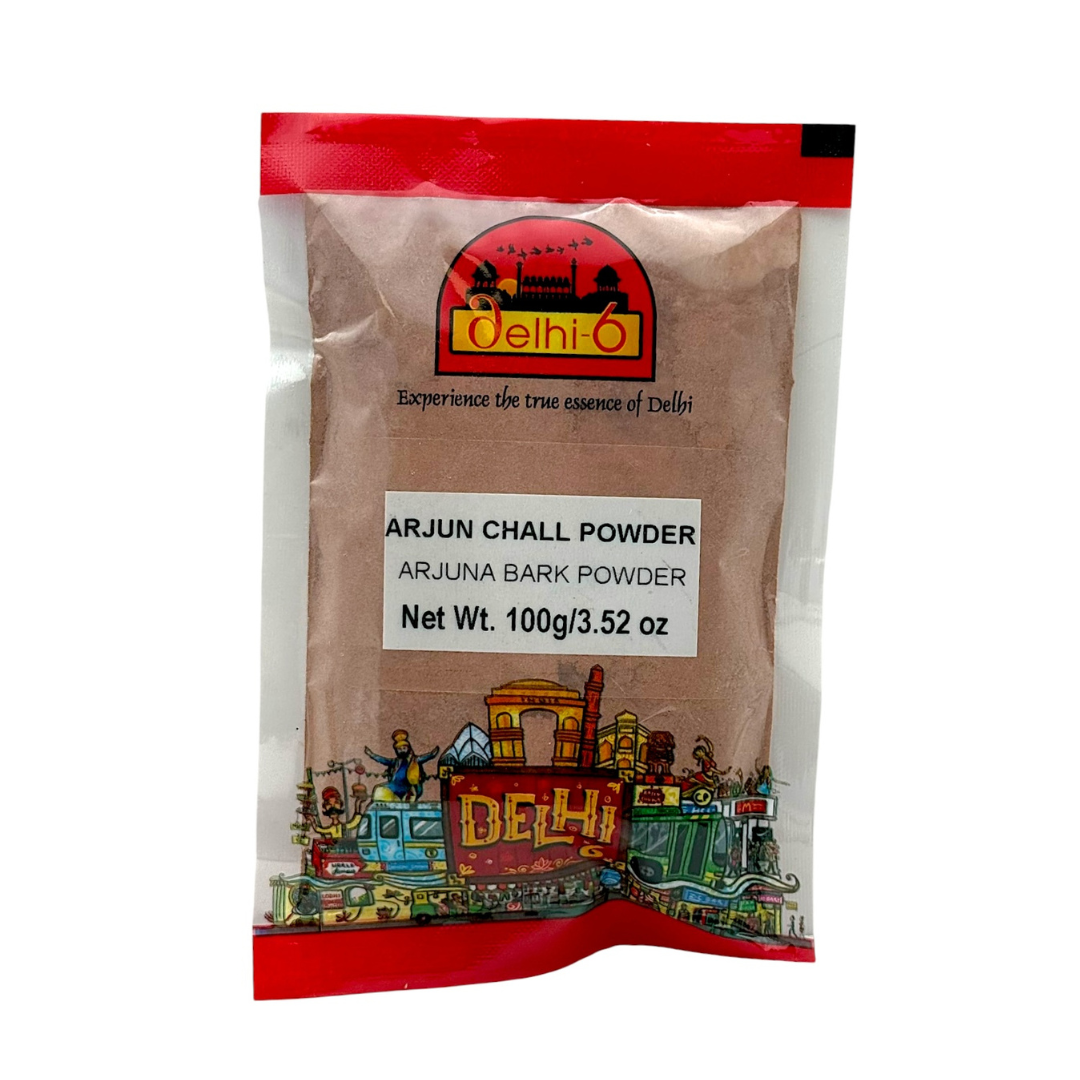 Delhi 6 Arjun Chall Powder / Arjuna | For Heart Health, Blood Pressure & Cholesterol Support 100gm | HEA026 | 9351235046907