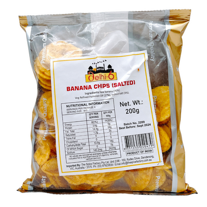 Delhi 6 Banana Chips Salted 200Gm