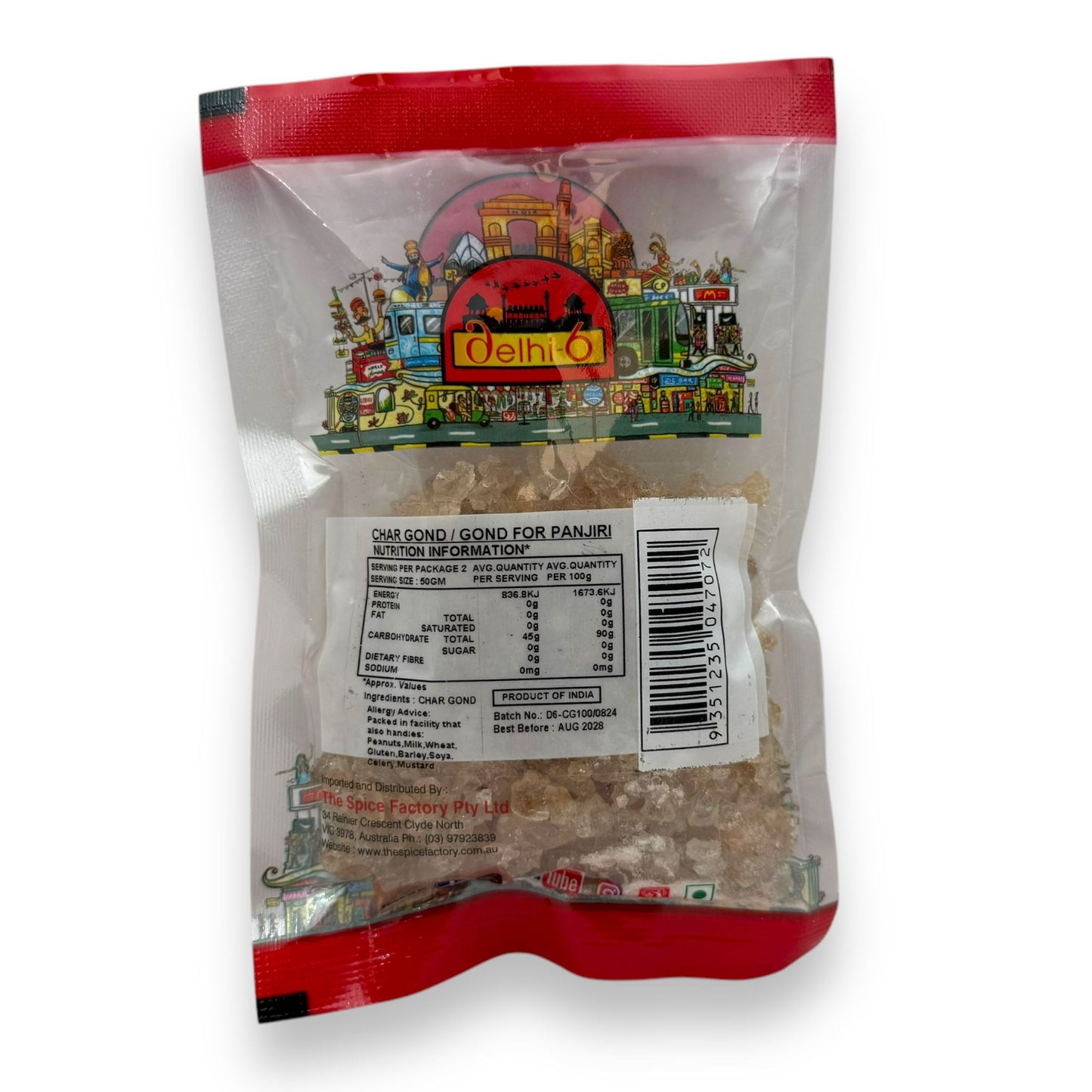 Delhi 6 Gond for Panjeeri | Char Gond Gum | Edible Gum | 100g | Premium Quality