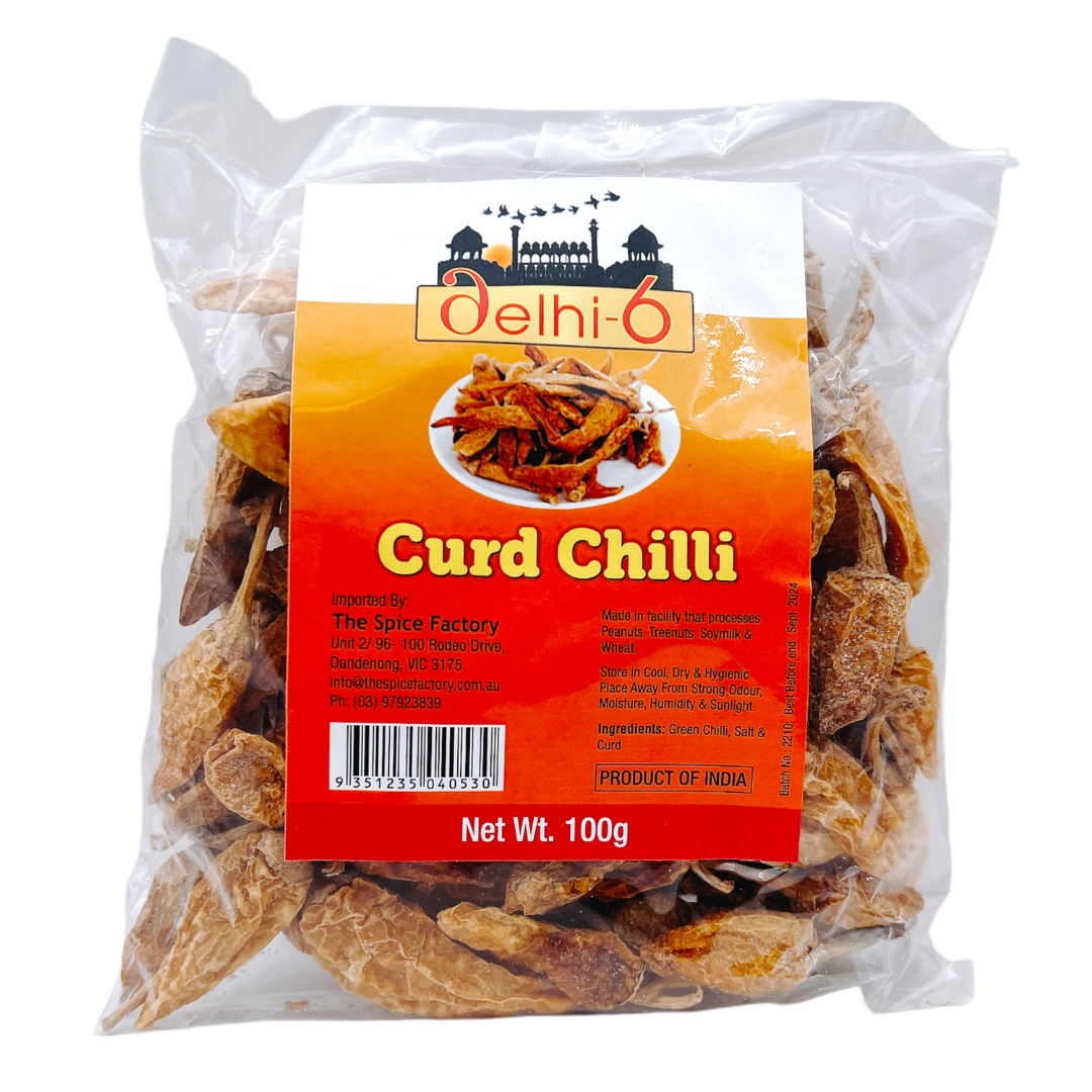 Delhi 6 Curd Chilli 100g | Mor Milagai | Sun-Dried Yoghurt Chilli | Dried Chilli