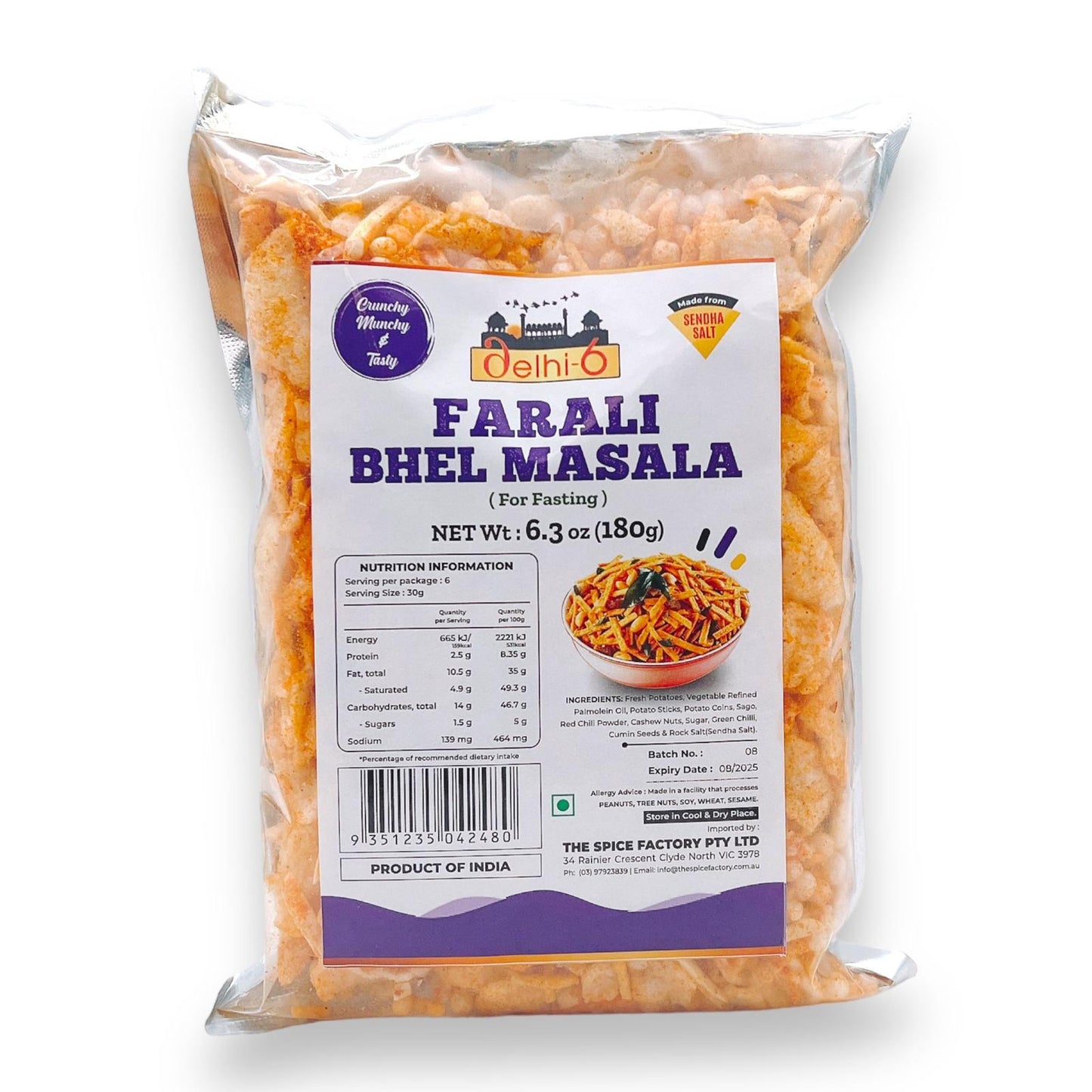 Delhi 6 Farali Bhel Masala 150gm/ Snacks for Fasting