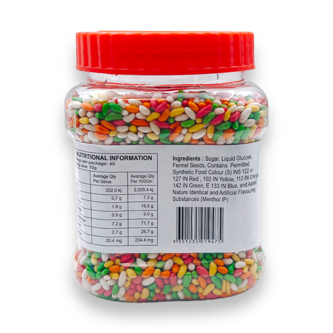 Delhi 6 Sugar Coated Fennel/ Saunf Thin 400Gm