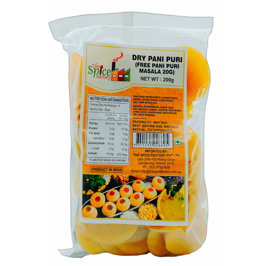 TSF Dry Panipuri With Masala 200gm