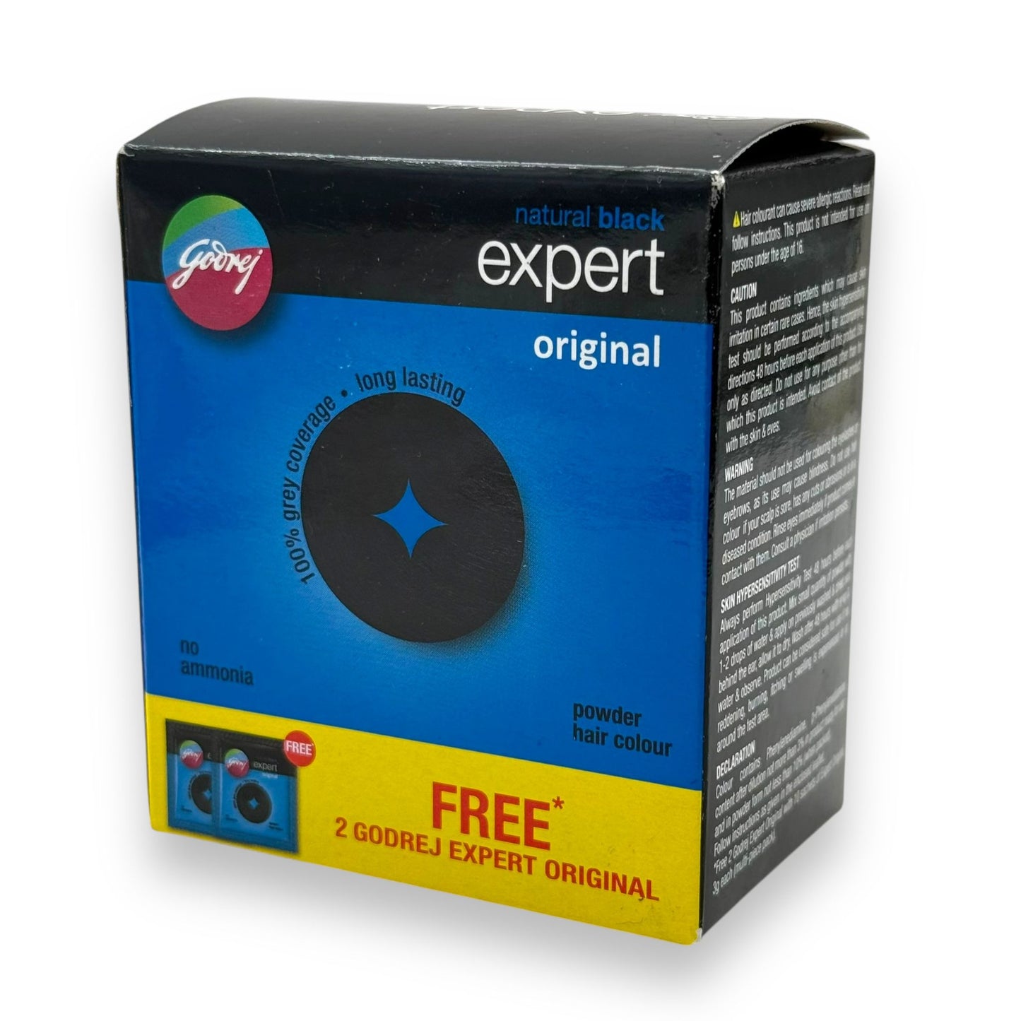 Godrej Expert Natural Black Powder Dye 3gm x 10N = 2N x 3gm