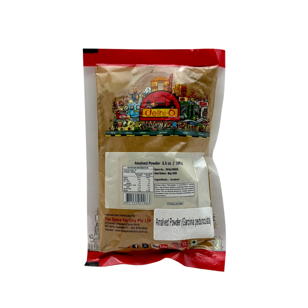 Delhi 6 Amalved Powder/ Garcinia Pedunculata/ Ayurvedic Herb May Help Manage Diabetes, Reduce Blood Sugar Level, Improve Brain Health 100g