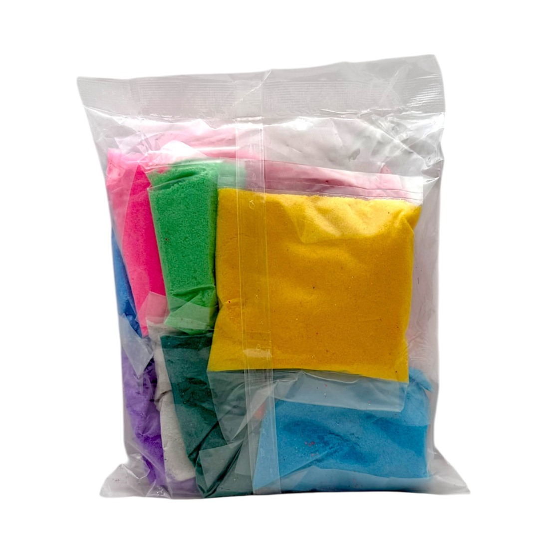 Sanskar Rangoli Colour Mixed 500g (50g x 10)- Set of 10 Colours | For religious purposes only | Not for Human Consumption
