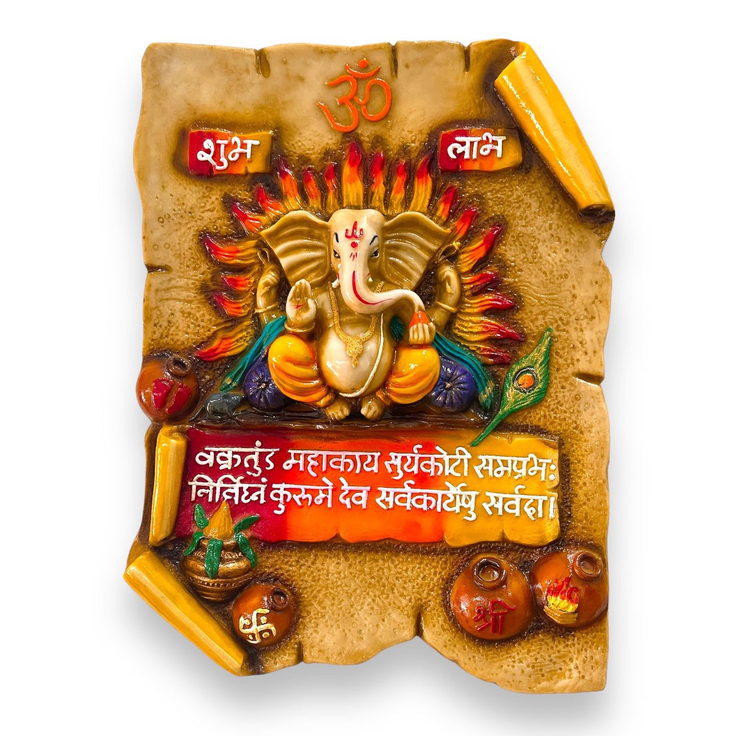 Ganesh Ji Idol/ Murti/ Statue SA- (AB-38) NO 16-2000- 9351235047898