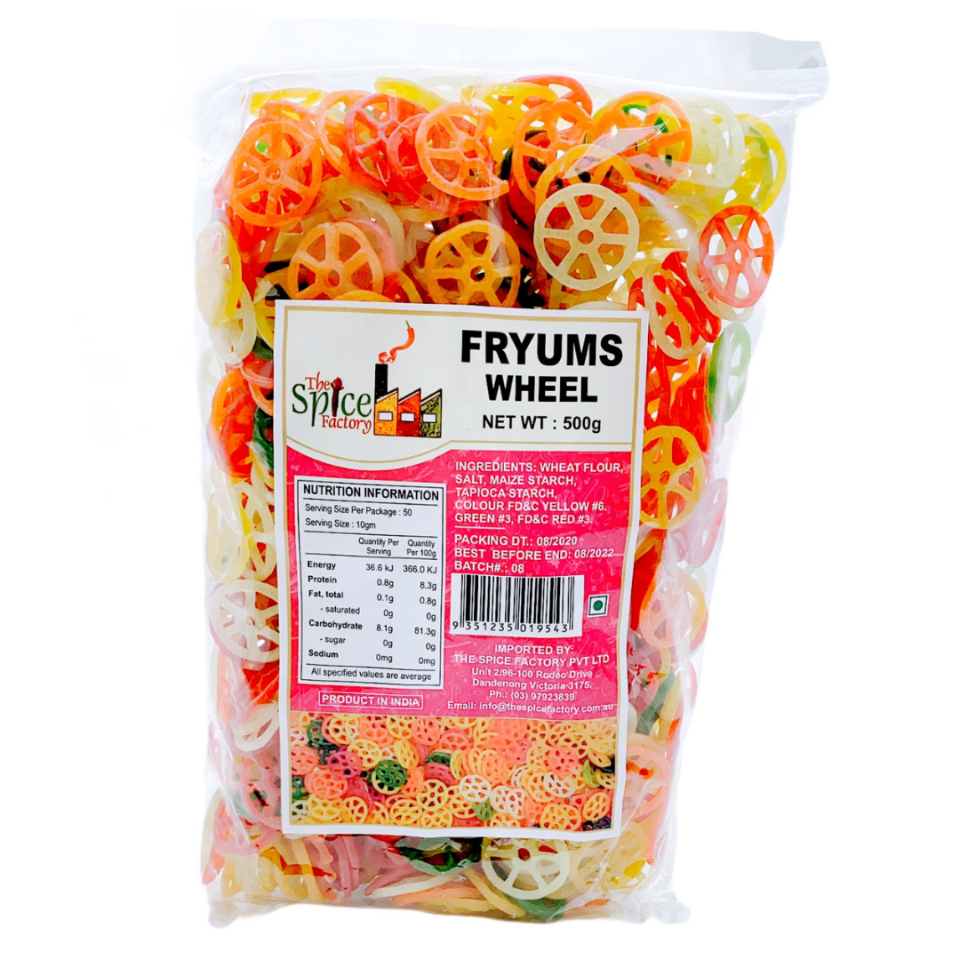 TSF Fryums Wheel (Papad Snack) 500gm
