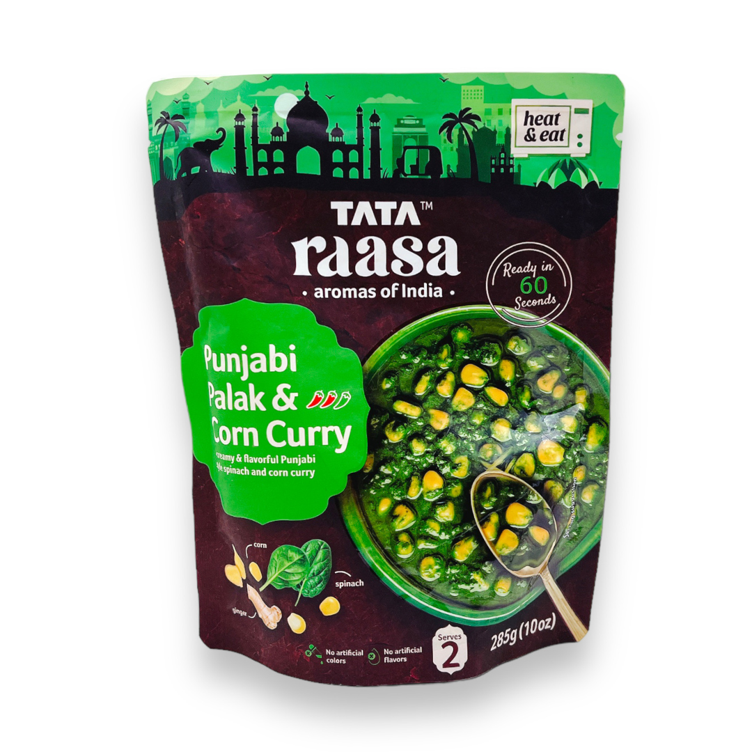 Tata Raasa Punjabi Palak & Corn Curry/ Ready to Eat/ RTE 285gm India