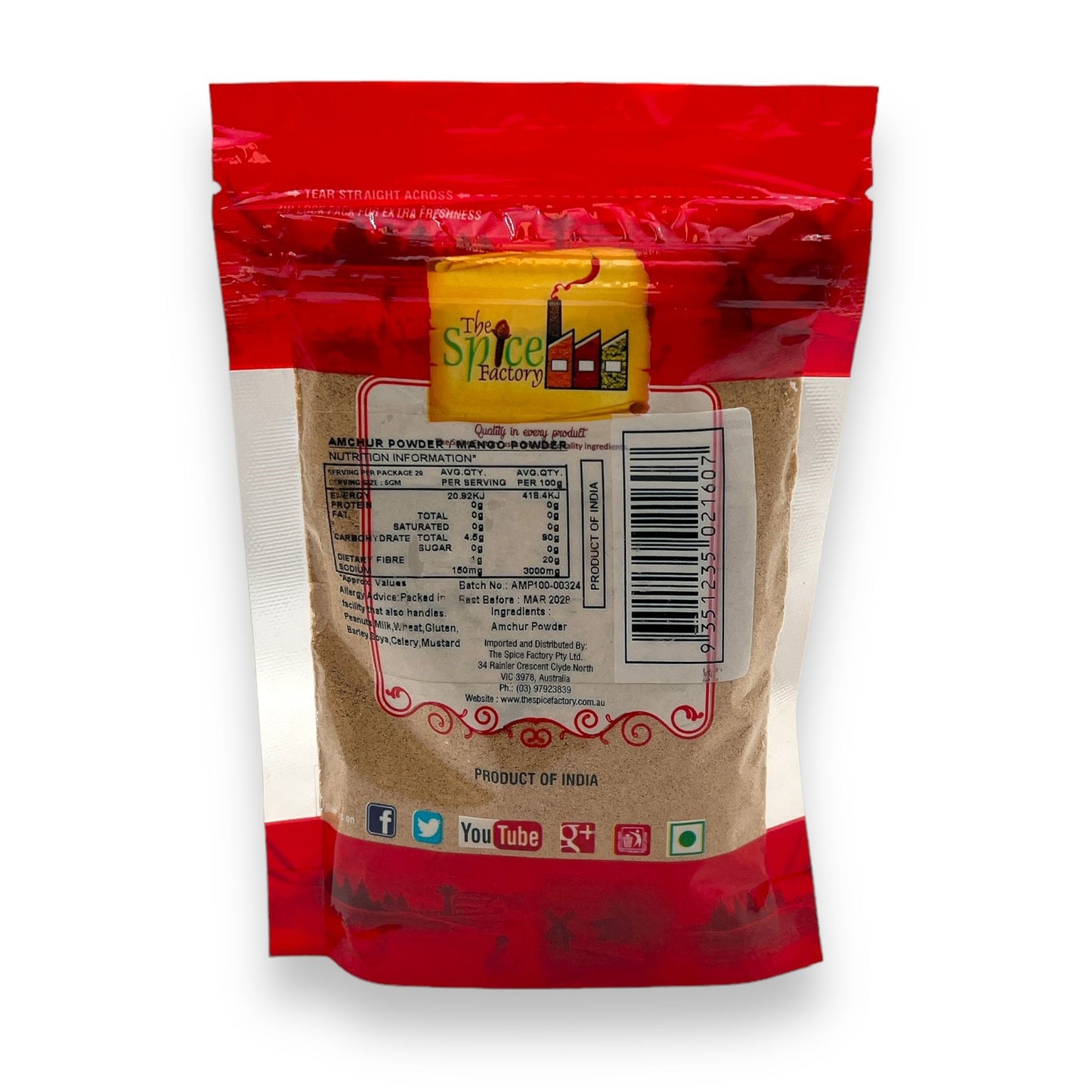 TSF Amchoor/ Amchur (Dry Mango) Powder 100Gm