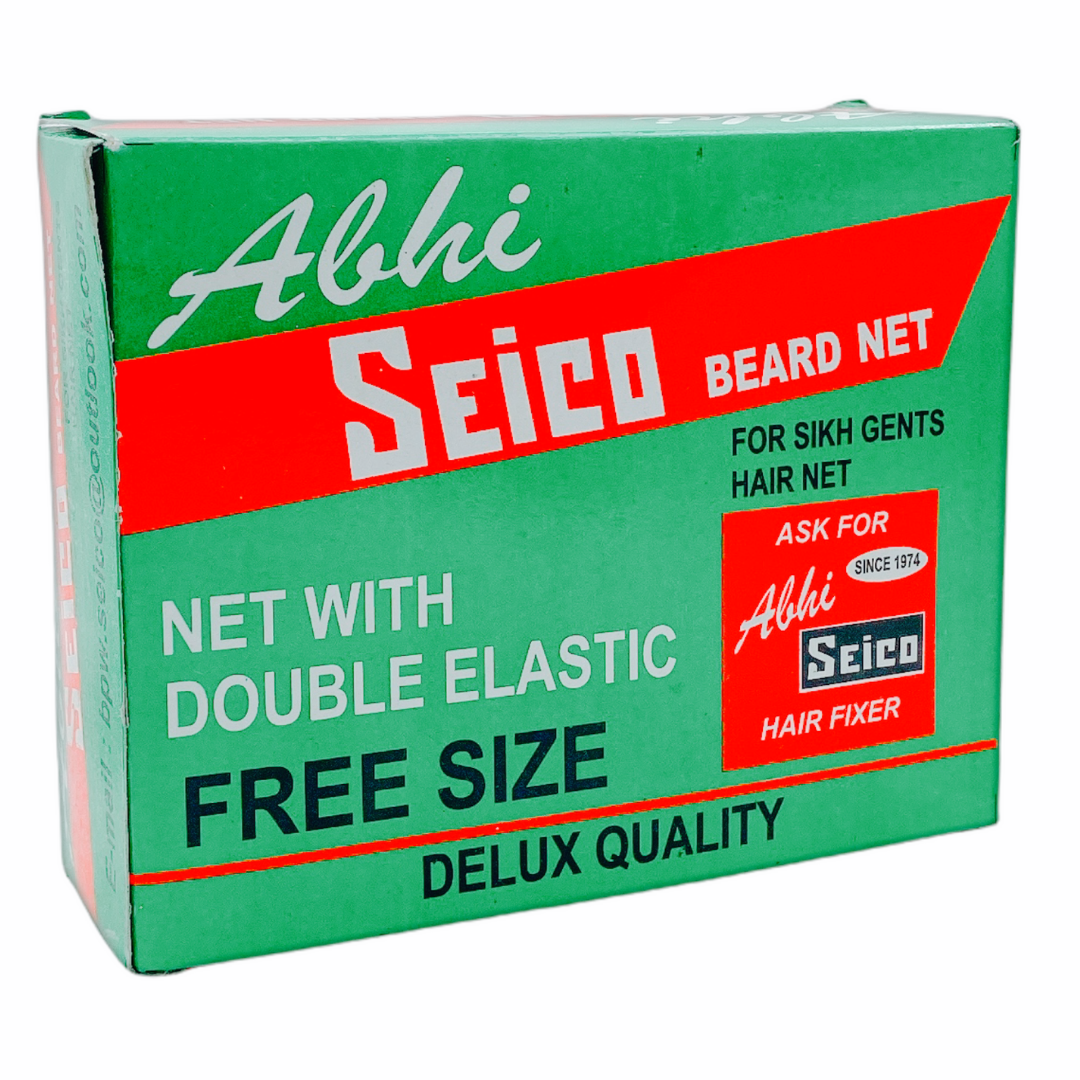 Seico Beard Hair Net/ For Sikh Gents (Pack of 12Pcs)