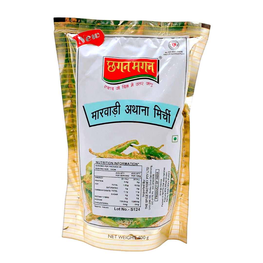 Chhagan Magan Green Chilli Pickle 400Gm