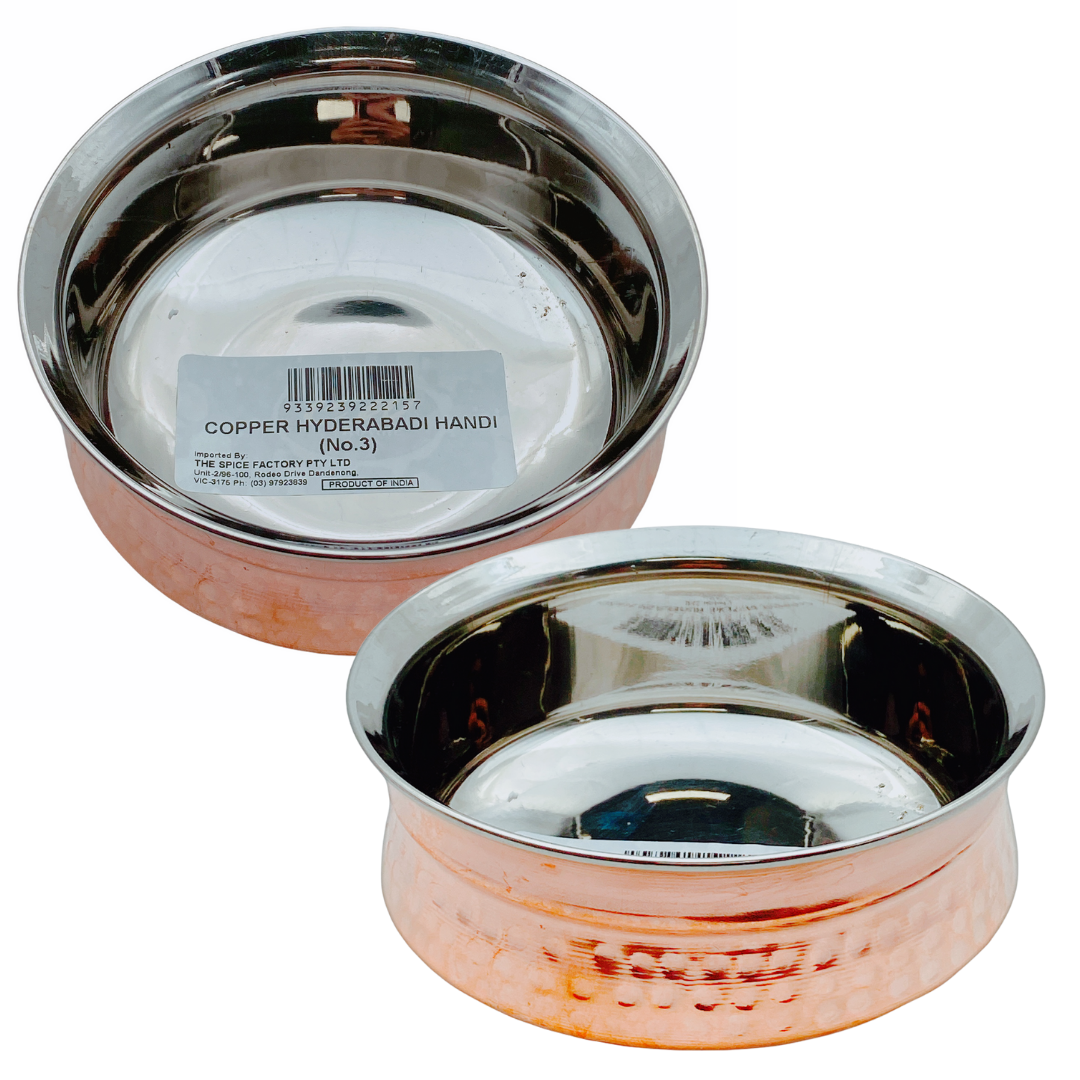 Copper Hyderabadi Handi No3