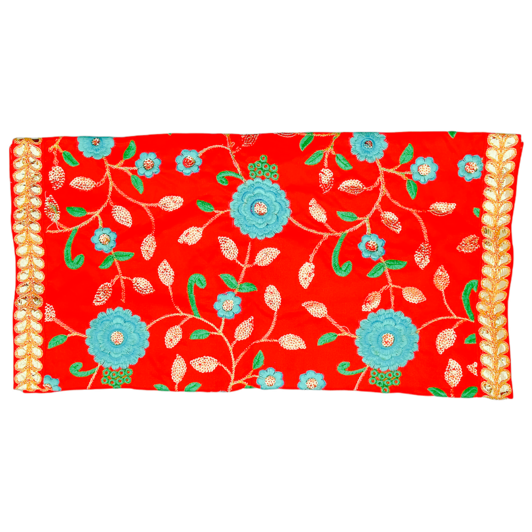 Fancy Pooja Cloth/ Mata Puja Chunri (MultiSunflower 20'' x 40'')