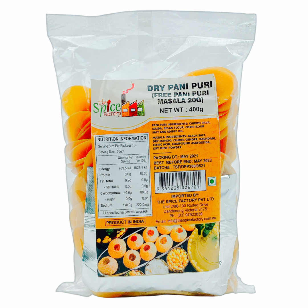 TSF Dry Panipuri With Masala 400gm