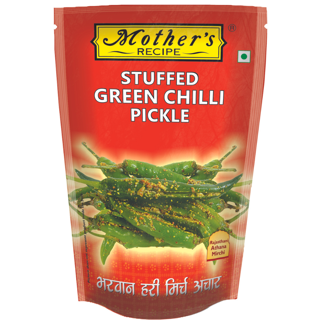 Mothers Stuffed Green Chilli 200G