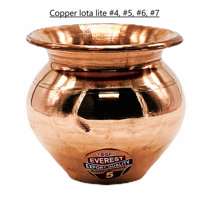 Copper Lota/ Kalash 3.75