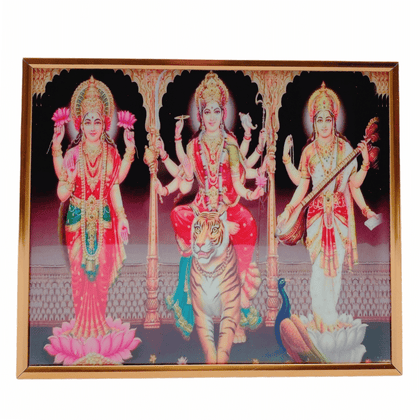 Durga, Laxmi, Saraswati Photo Frame K243006-Y25461 25*31Cm (13