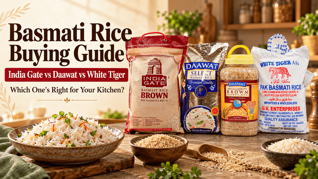 Basmati Rice Buying Guide: India Gate vs Daawat vs White Tiger — Which One's Right for Your Kitchen?