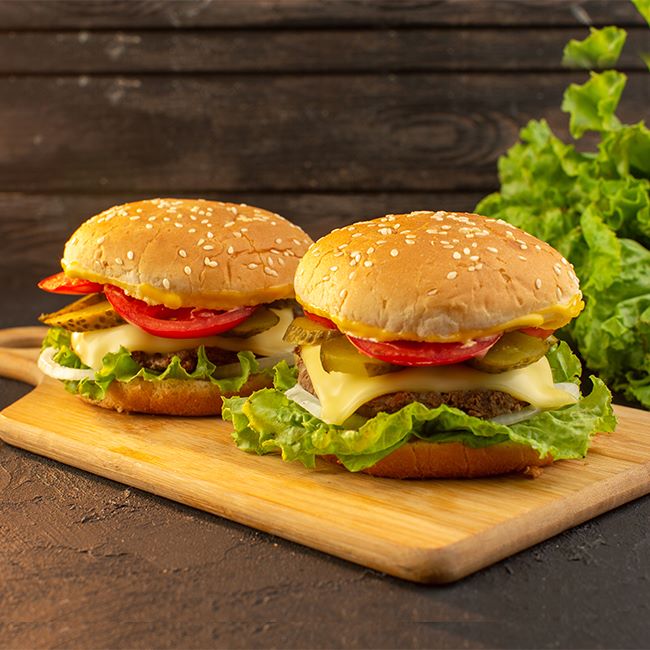 Vegetable Cheese Burger