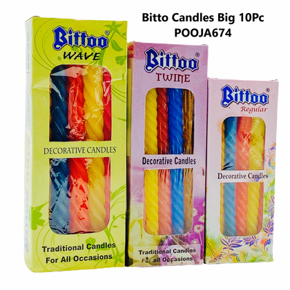 Bittoo Candles Big 10Pc