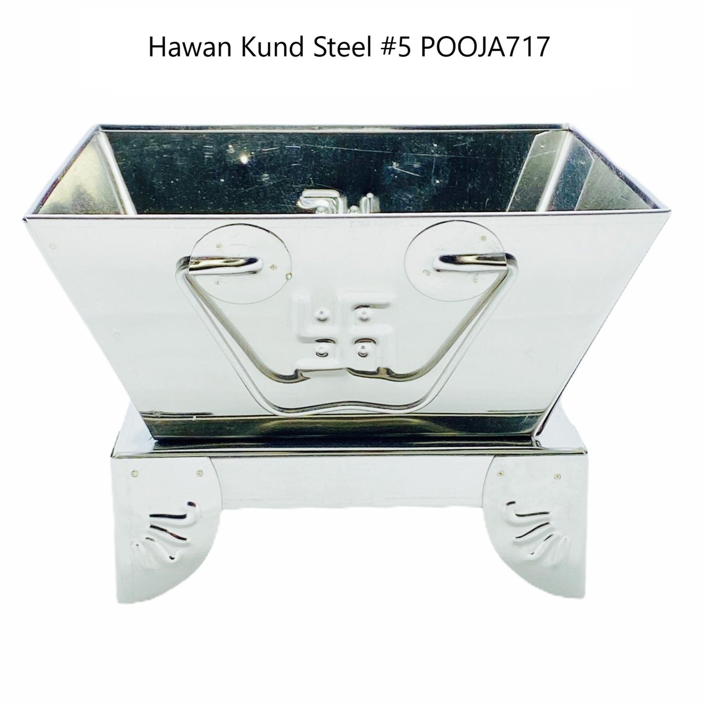 Hawan/ Havan Kund Steel No 5 - 9.5" x 9.5''- 9351235005300