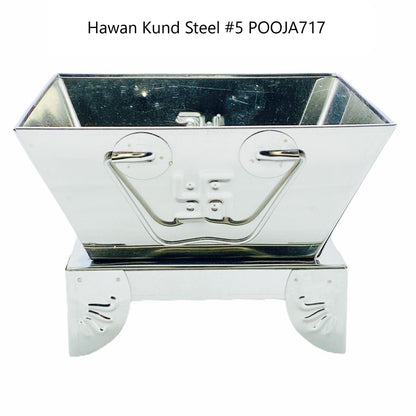 Hawan/ Havan Kund Steel No 5 - 9.5" x 9.5''- 9351235005300