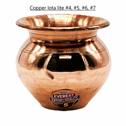 Copper Lota/ Kalash 4.5" No7  Lite