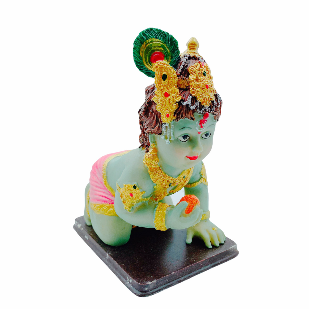 Bal Krishna Idol/ Statue/ Murti A8317A Size:12X8X17 (7")