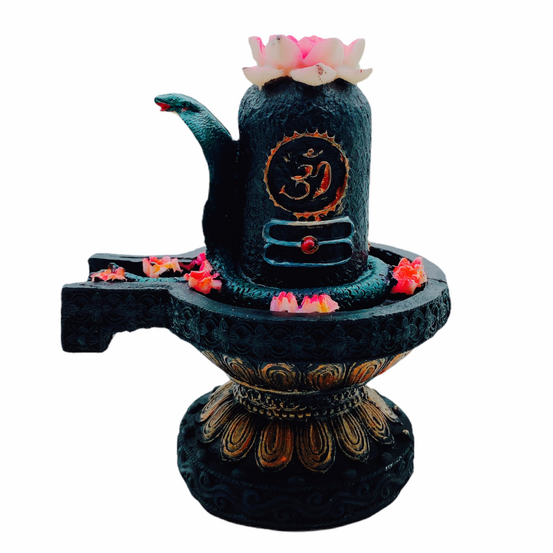 Shivling 046 Size:8X8X14Cm (6")Statue-(CH)