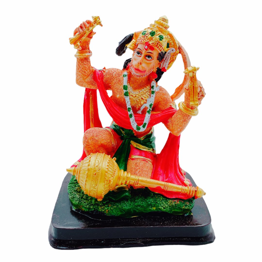 Hanuman Idol/ Statue/ Murti 196-2-2 Size:10X8X13Cm (6")