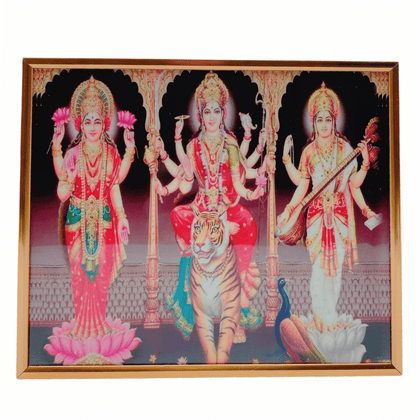 Durga, Laxmi, Saraswati Photo Frame K243006-Y25461 25*31Cm (13