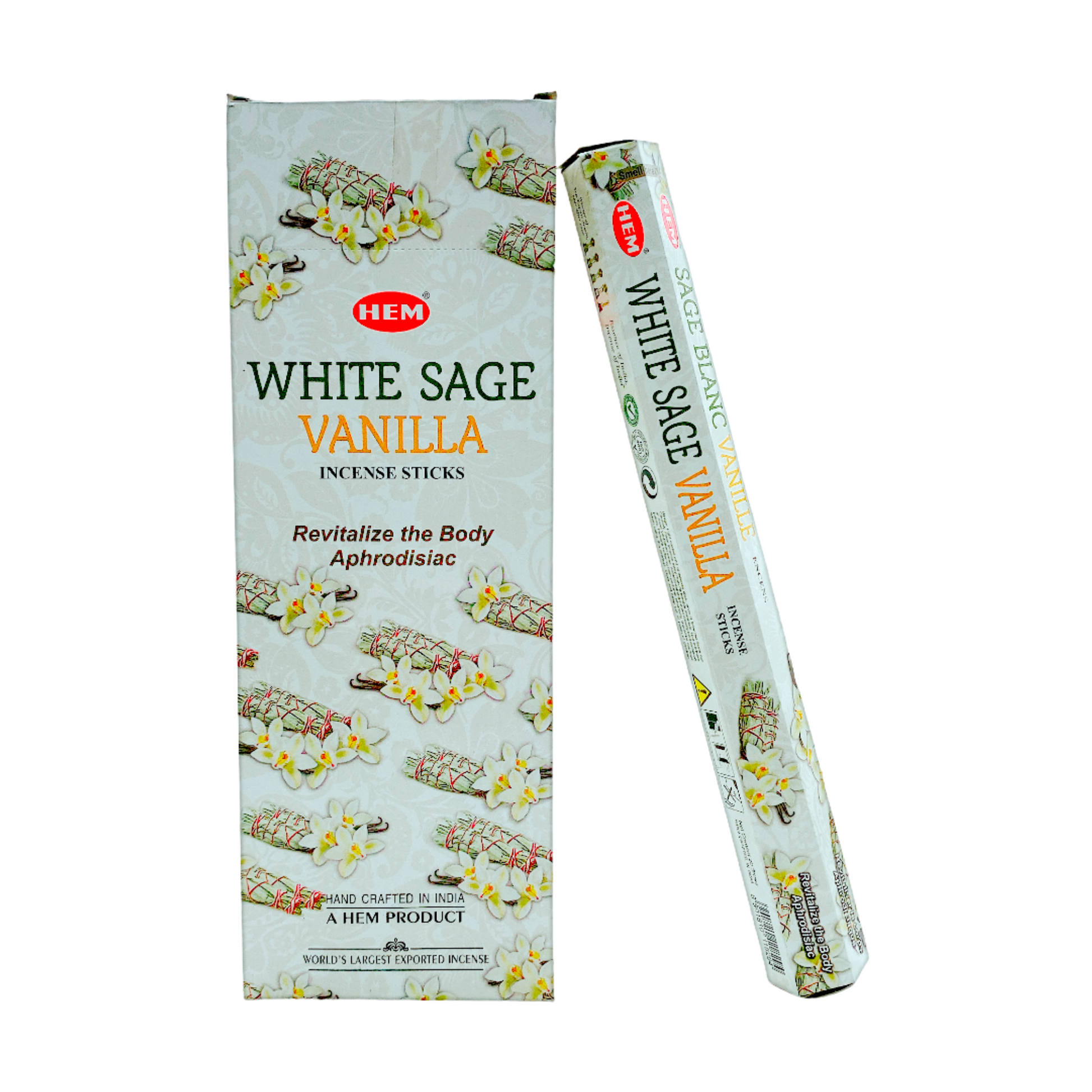 Incense Hem Small White Sage Vanilla Hexa
