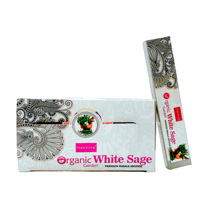 Incense Nandita Organic Garden White Sage 15 GMS