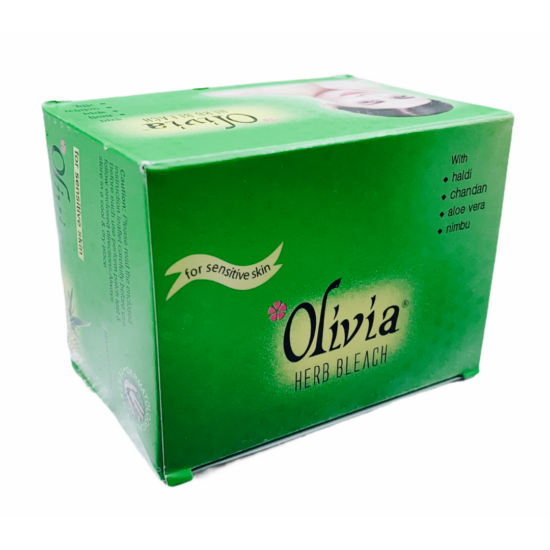 Crème éclaircissante à Base De Plantes Olivia Herb Bleach 60g - Visage, Naturel, Expiration 07/2027, Senteur Herbal