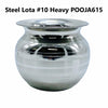 Steel Pooja Lota/ Puja Kalash #7 light