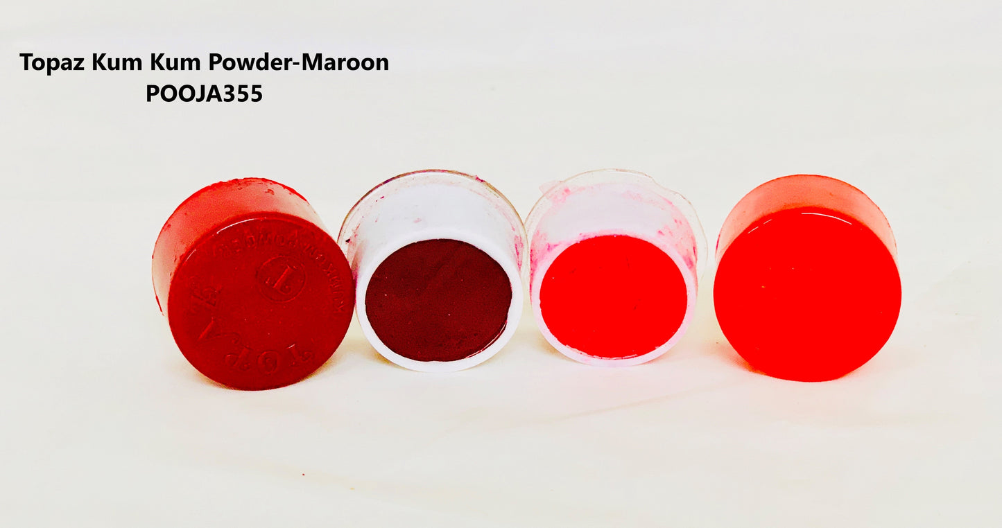 Topaz Kum Kum Powder-Maroon