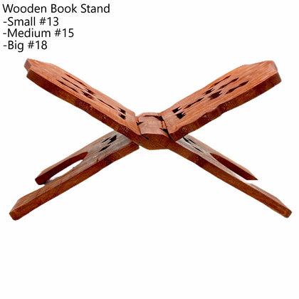 Wooden Book Stand/ Rehal – Folding Design for Pooja & Holy Books | 33*23cm (12.99in x 9.06in)- Model No- D#1M | 9351235056142