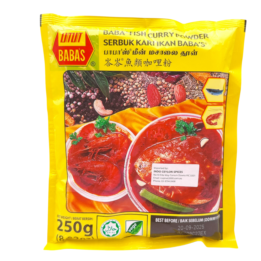 Buy Babas Fish Curry Powder 250Gm from Online Indian Grocery Shop