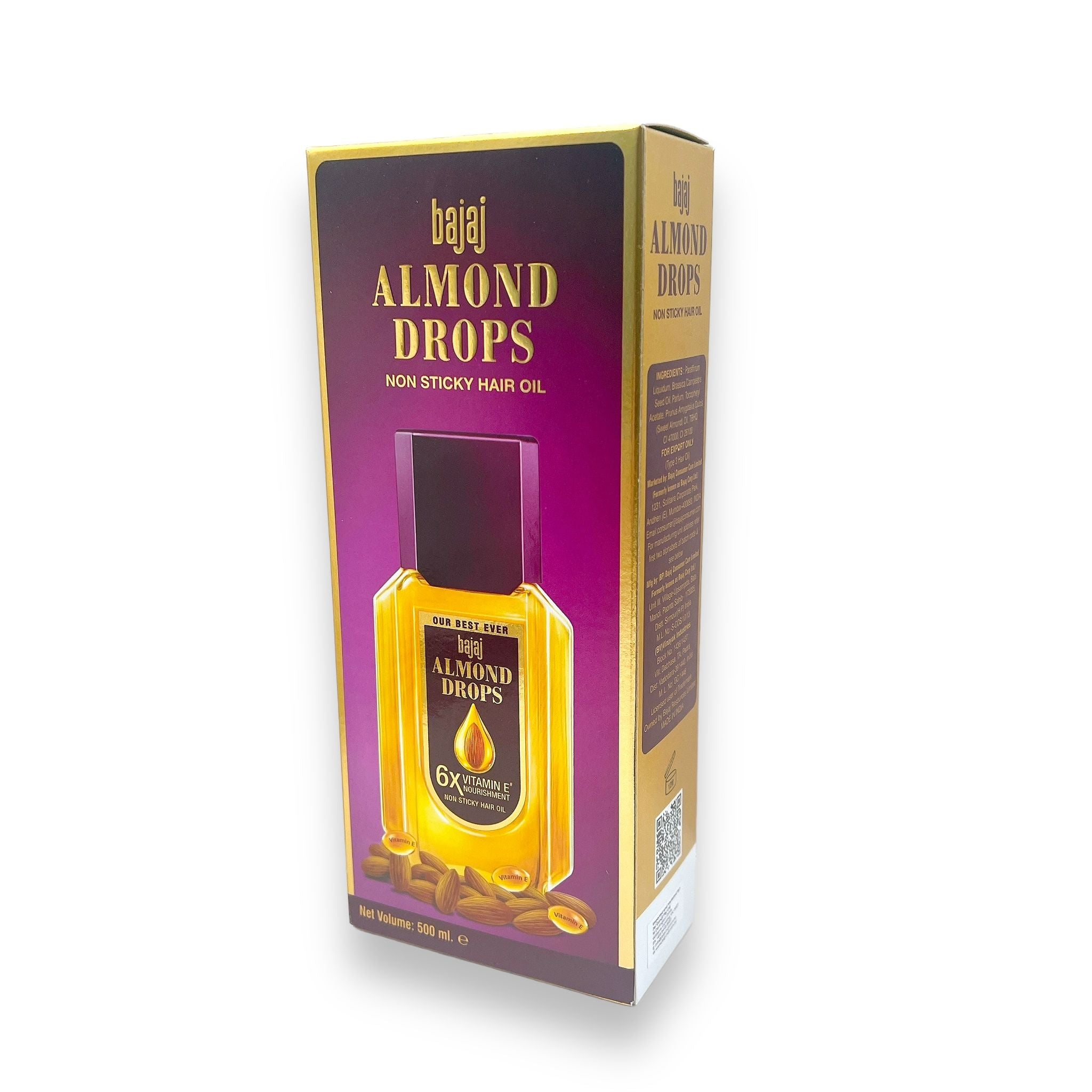 Buy Bajaj Almond Drops Non-Sticky Hair Oil 475Ml from Online