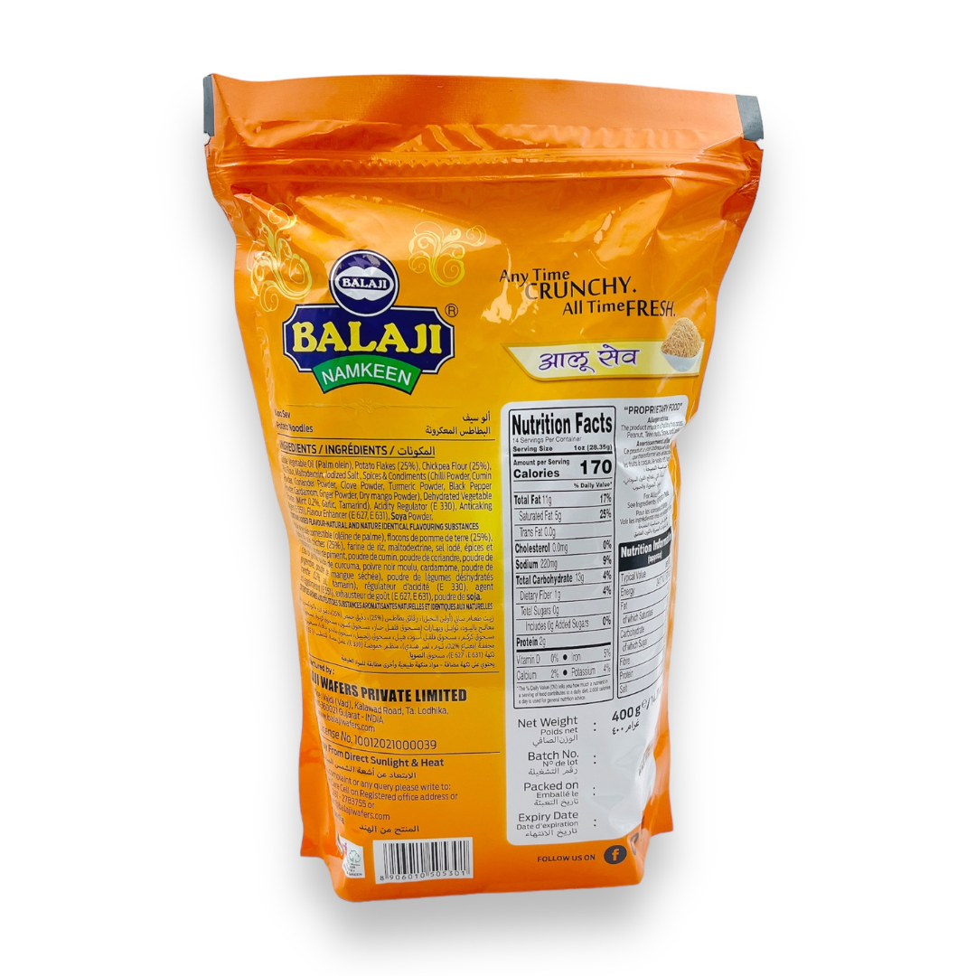 Balaji Aloo Sev/ Potato Noodles Snack 400Gm