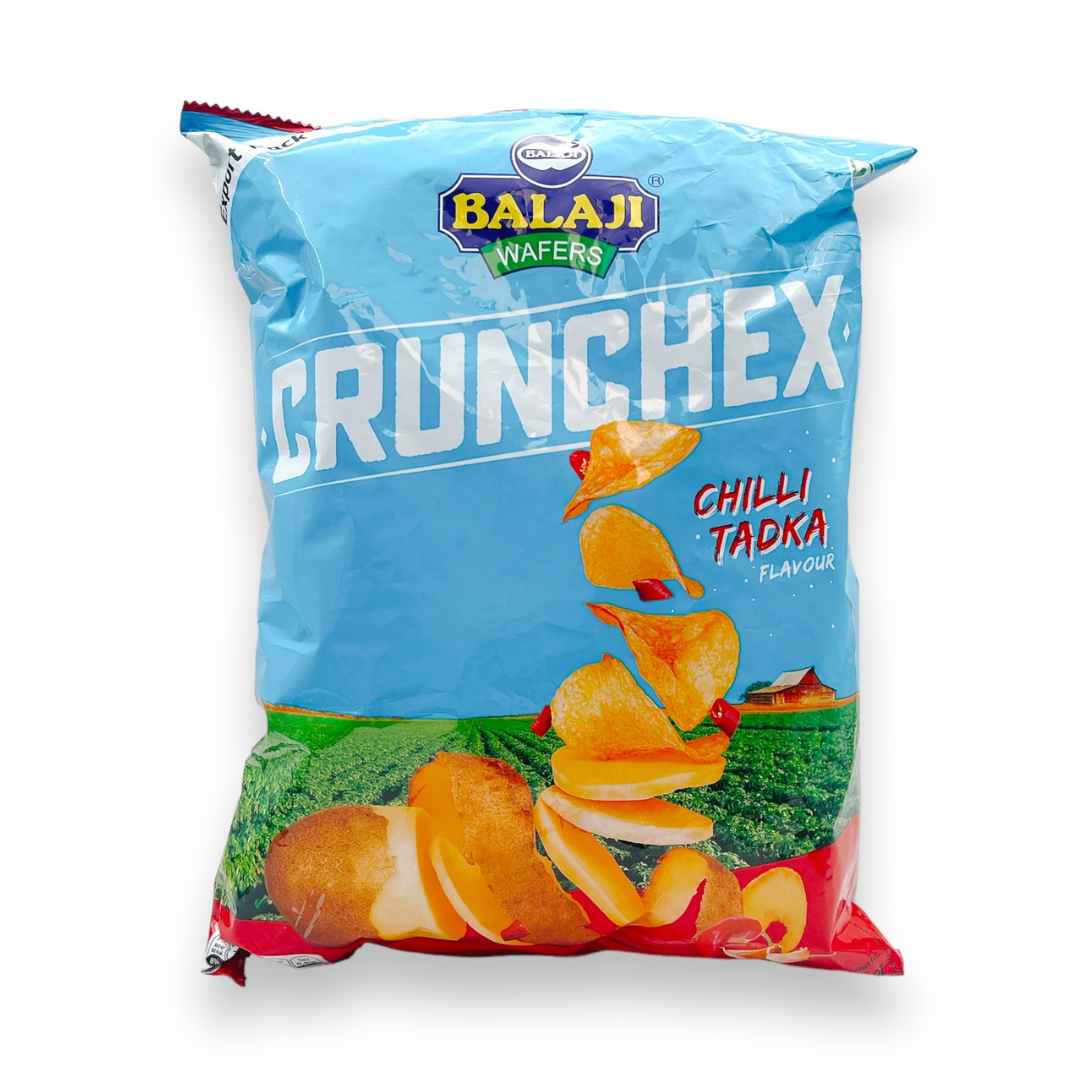 Balaji Crunchex/ Chilli Tadka flavour Potato Waters 135Gm
